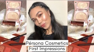 'I\'M SCREAMING !! | Pérsona Cosmetics First Impressions and Review'