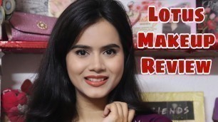 'Simple Makeup With 3 Products ||Lotus Makeup Products Review || MUST WATCH | Sayne Arju'
