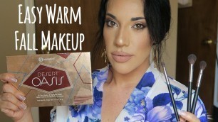 'EASY WARM & COZY FALL MAKEUP USING BH COSMETICS DESERT OASIS PALETTE'