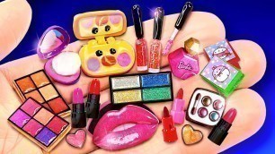 '45 DIY Barbie Cosmetics for Doll small Makeup: Neon Lipstick, Rainbow Nail polish - MEGA COMPILATION'