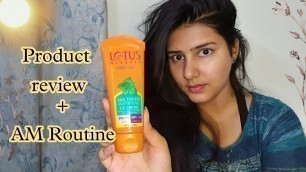 'My AM Skincare Routine | Lotus Herbals Safe Sun Silk Touch Review | Yashi'