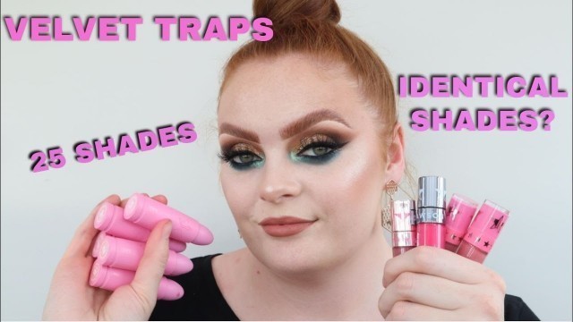 'VELVET TRAP - COMPARISONS AND SWATCHES - JEFFREE STAR COSMETICS - SADIE JONES'