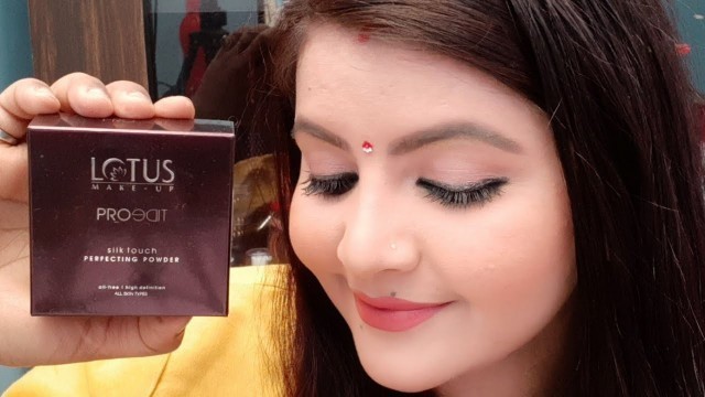 'Lotus makeup pro edit silk touch perfecting powder review & demo | best compact for oily skin | RARA'