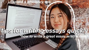 'how to write the perfect essay the night before (ESSAY WRITING TIPS)'