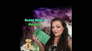 'JEFFREE STAR COSMETICS BLOOD MONEY PALETTE SWATCHES  #swatches #Bloodmoneypalette #greenpalette'