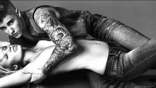 'Justin Bieber + Lara Stone Calvin Klein Campaign 2015'