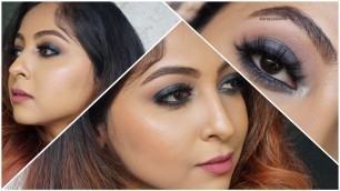 'FULL FACE MAKEUP USING NYX COSMETICS | GUNMETAL SMOKEY EYES | Stacey Castanha'