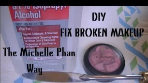 'DIY | Fix Your Broken Powdered Makeup | The Michelle Phan Way (Contest Update!)'