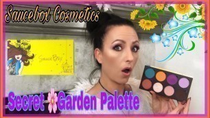 'Saucebox Cosmetics : Secret Garden Palette | Try on with me !'