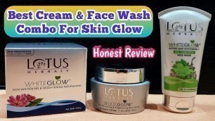 'Lotus Herbals Whiteglow Night Cream & Face Wash Combo Pack | Unboxing & Review | HINDI |'