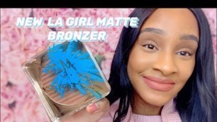 'LA GIRL MATTE BRONZER! EASY MAKEUP TUTORIAL. #lagirlcosmetics #makeuptutorial'