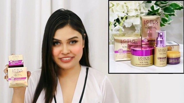 'Lotus Herbals YouthRx Range review | Serum | Day Creme | Night Creme|| Demo'