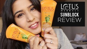 'Lotus Herbals 3-in-1 Matte Look Daily SunBlock Review || Chandni Dialani'