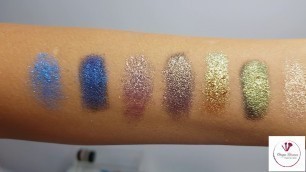 'Swatches my INGLOT  pigments by olymakup!'
