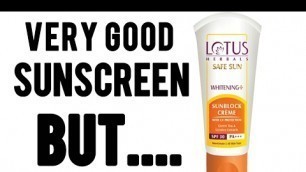 'LOTUS Herbals Sunblock Sunscreen, Whitening+ Review.'