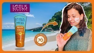 'LOTUS HERBALS SAFE SUN SPORTS SUPER STAY SUNBLOCK|SPF 70||'