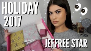 'NEW Jeffree Star Cosmetics HOLIDAY GLITTER COLLECTION! 2017'