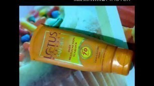 '#Lotus Herbals #safesundaily #multi-function #sunblock #SPF70 PA+++ review !! Lotus sunscreen SPF 70'