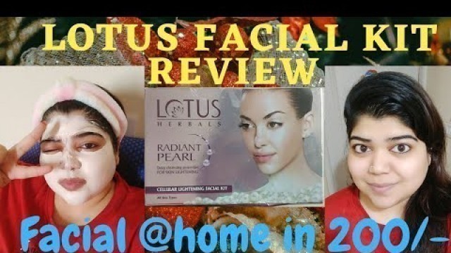 'Best, detailed and honest review of Lotus Herbals Facial kit | Chatty video | Skincare before Xmas