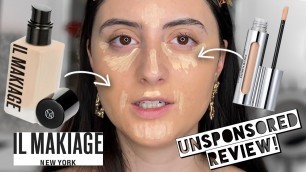 'UNSPONSORED IL MAKIAGE FOUNDATION & CONCEALER REVIEW & WEAR TEST'