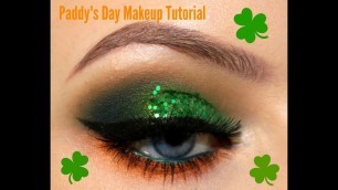 'Paddy\'s Day Green Glitter & Orange Makeup Tutorial ☘️ | Inglot, Makeup Geek, MAC 