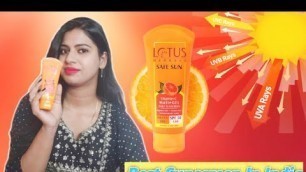 'Lotus Herbals Vitamin C Matte Gel Sunscreen Review || Best Sunscreen in India|'