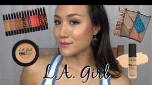 'NEW L.A. GIRL Cosmetics: Try-On & Review'