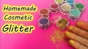 'How to make cosmetic glitter at home  #shorts #youtubeshorts  #shortsvideoyoutube #short #sajalmalik'