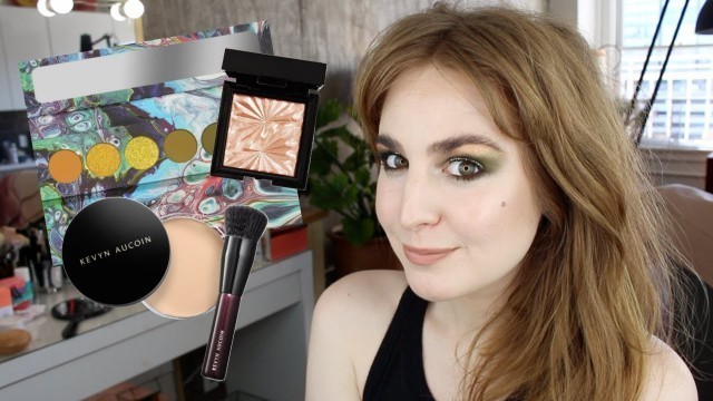 'CHATTY GRWM WITH NEW MAKEUP (KEVYN AUCOIN FOUNDATION BALM, ELCIE HIGHLIGHTER, CLIONADH MULTICHROME)'