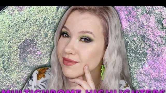 'Multichrome Monday | Kristen Leigh Cosmetics Multichrome Highlighters, NEW Party Favor Shade!'