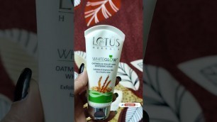 'Scrub for all skin types | Honest Review of Lotus herbals White Glow scrub #shorts #ItsAboutShweta'