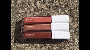 'Persona Cosmetics Season One Lipgloss Trio Review'