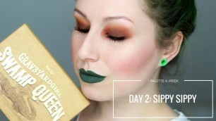 'TARTE GRAV3YARDGIRL SWAMP QUEEN - DAY 2: SIPPY SIPPY | 1 PALETTE FOR A WEEK'