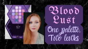 'Jeffree Star Cosmetics Blood Lust Review || Two Lewks, One Palette || One Giveaway'
