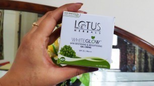 'Lotus Herbals | white glow |skin whitening gel creme | brightening gel cream | cream for oily skin'