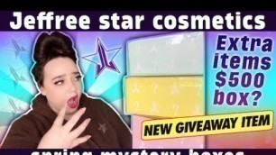 'Jeffree Star Cosmetics Spring Mystery Boxes all 3| Monica Matches'