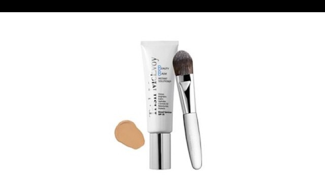 'Trish McEvoy Beauty Balm w/Foundation Brush  Lt/Med'