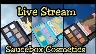 'Live Stream: NEW Saucebox The Arcana Collection Swatches & 2 looks. Plus Boxy, Ipsy, Macys & Allure'