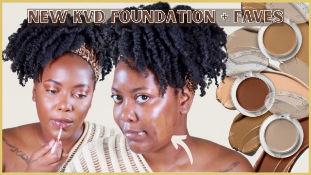 'TRYING A VIRAL TIKTOK FOUNDATION! NEW KVD Beauty Foundation Balm + Makeup Faves! KandidKinks'