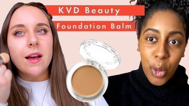 'Testing the viral KVD Beauty Good Apple Foundation Balm on different skin types | Cosmopolitan UK'