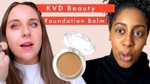 'Testing the viral KVD Beauty Good Apple Foundation Balm on different skin types | Cosmopolitan UK'
