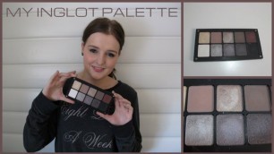 'My Inglot Palette - Descriptions and Swatches'
