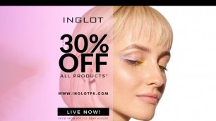 'Inglot Cosmetics upto 30% off  Azadi Sale offer| By Nishat Linen Detail Video Live'
