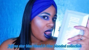 'BLUE BLOOD Palette & Collection REVIEW & SWATCHES! Jeffree Star Cosmetics'