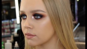 'BLACK SMOKEY EYE MAKEUP TUTORIAL | INGLOT AUSTRALIA'