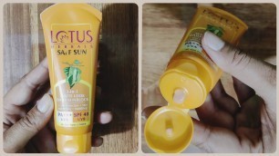 'Lotus Herbals Safe Sun SPF-40 Review | 3-In-1Matte Look Sunblock |Best Sunscreen Cream In India'