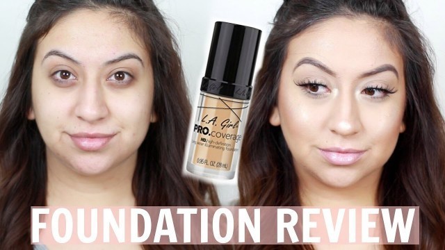 'La Girl Cosmetics Pro Coverage Illuminating Foundation First Impressions+Review|Kassierod'