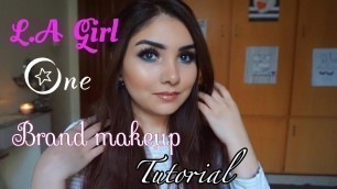 'LA Girl One brand makeup tutorial'