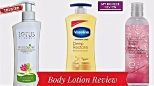 'Vaseline Deep Restore|| aroma magic|| Lotus herbals|| body lotion || review