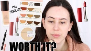 'Full Face of New Makeup || Hourglass, Maybelline, The Balm, Benefit, ELF & MORE'